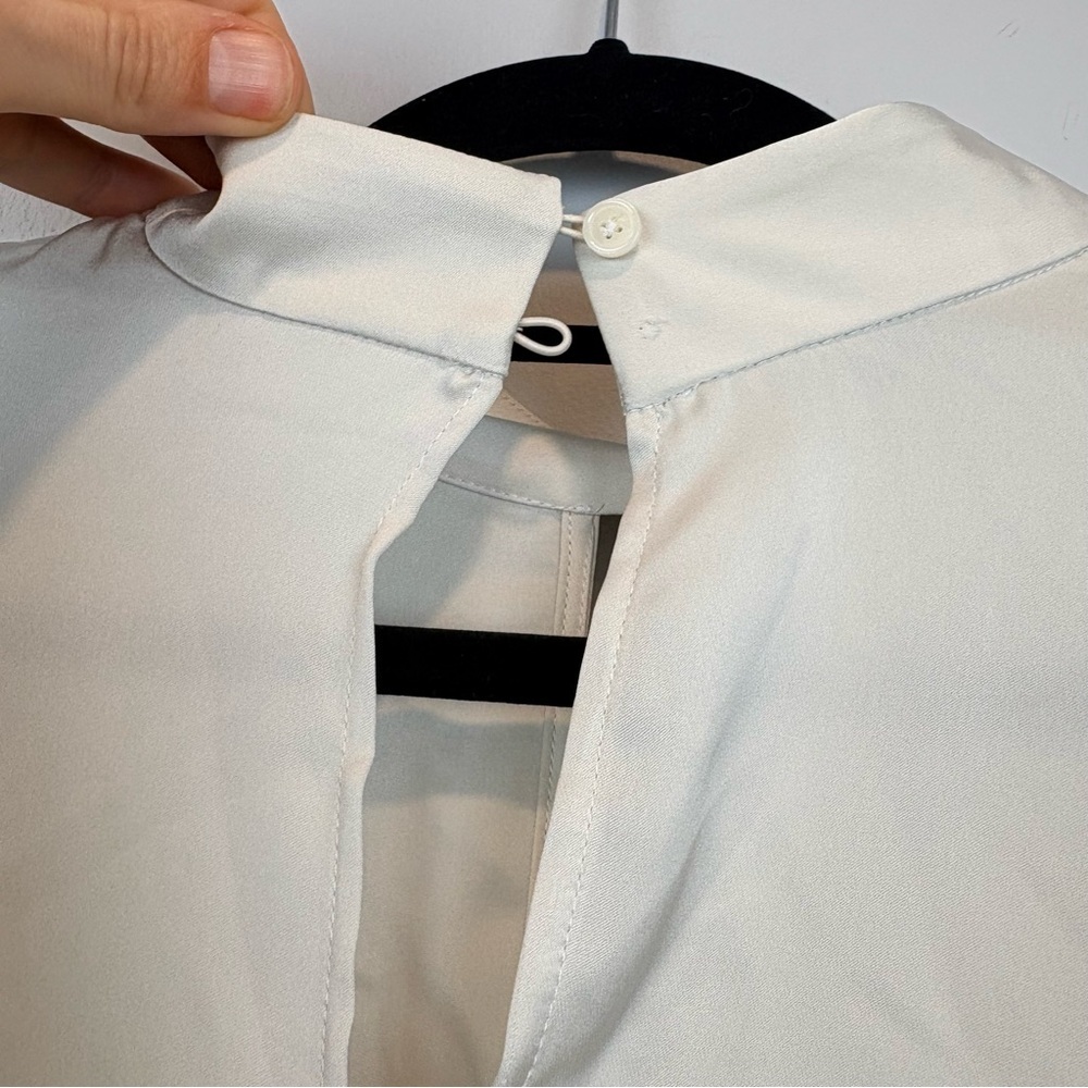 Aritzia Babaton Blouse in matte pearl satin - Picture 6 of 12